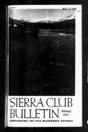 Sierra Club Bulletin 1950 Vol 35 No 2 February thumbnail